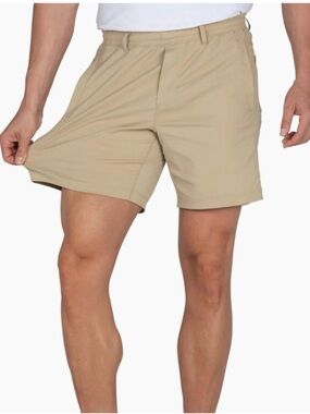 Birddogs Khaki Stretch Pull On Shorts Unlined Mens Size XL